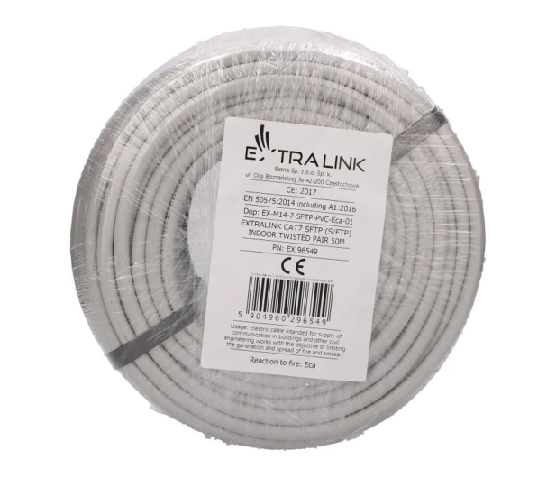 ExtraLink CAT7 SFTP (S/FTP) Wewnętrzny Kabel sieciowy 50m - 1543964 - zdjęcie 5